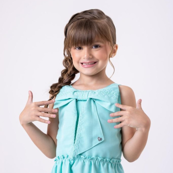 Vestido Blogueirinha Lola Verde Tiffany