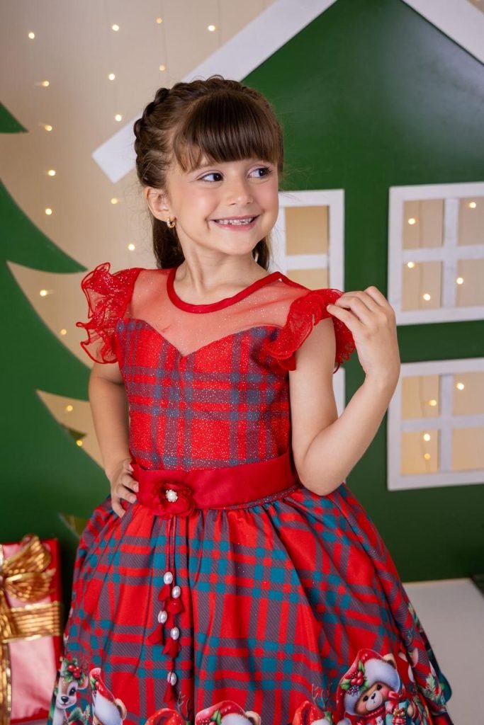 Vestido Marie Alegria do Noel Vermelho – Natal
