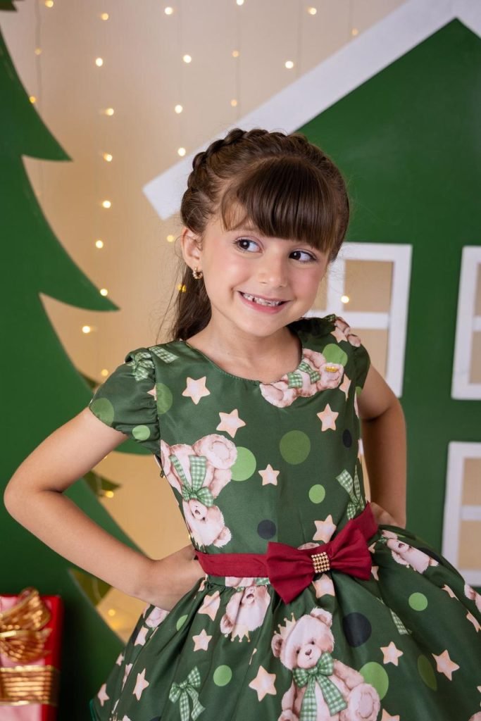 Vestido Banana Club Encanto de Natal Verde