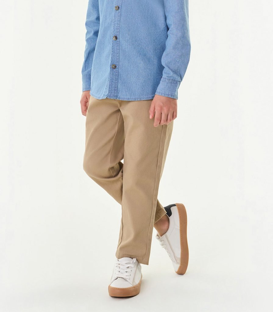 Calça Alfaiataria Em Sarja Infantil Menino Trick Nick