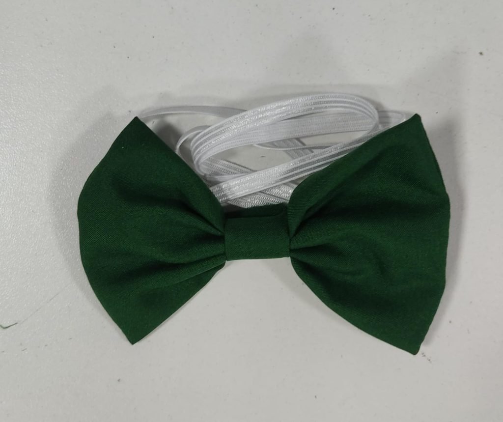 Gravatinha C/ Elastico Borboleta Verde Bandeira