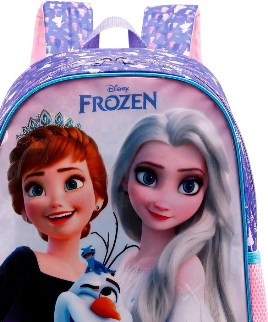 Mochila de Costas Escolar da Frozen Elsa e Anna